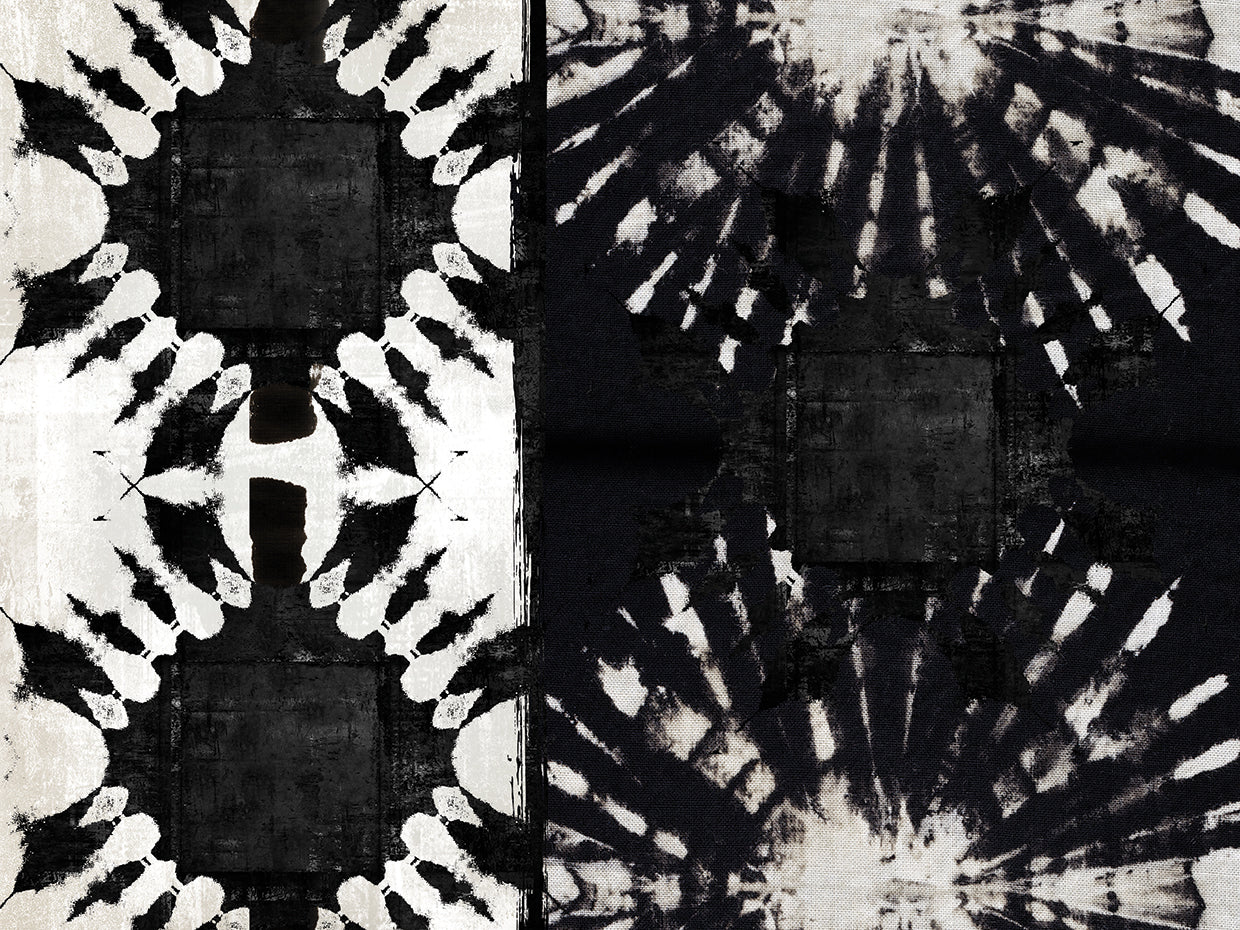 Flower Tribal 7 - highest quality handcrafted wall art work on large canvas & framed canvas prints by Nikki Chu