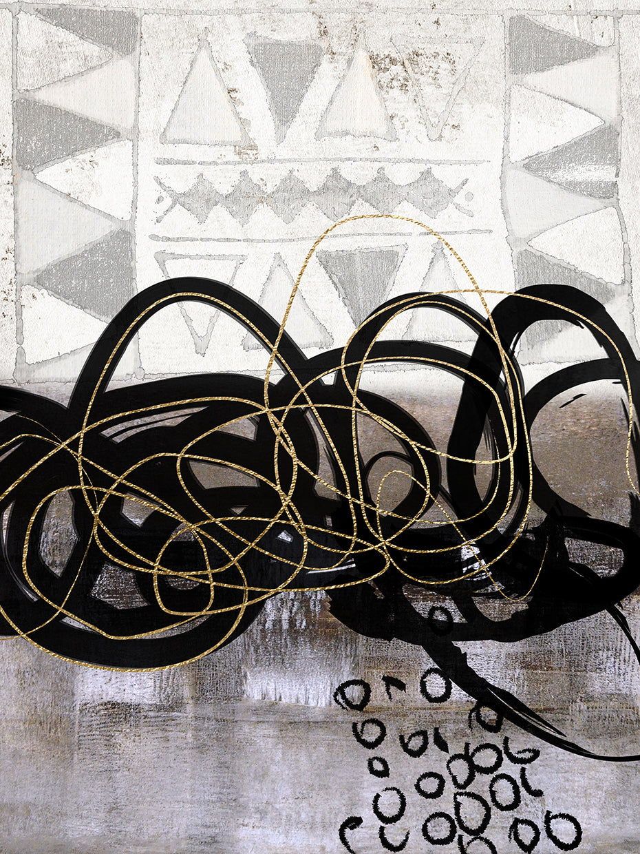 Knotted handcrafted art work on canvas or framed canvas prints by Nikki Chu