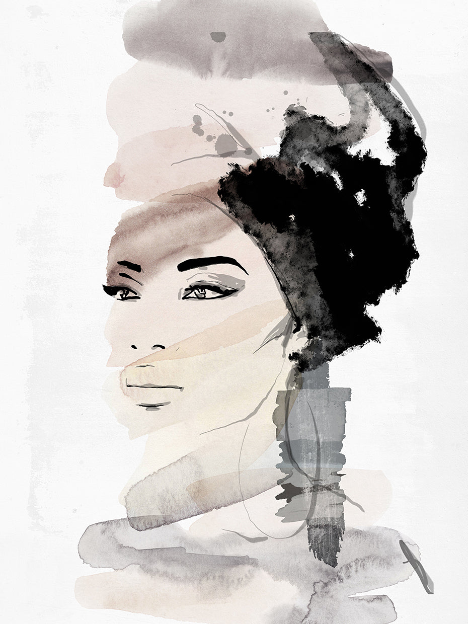 She Likes Water handcrafted art work on canvas or framed canvas prints by Nikki Chu