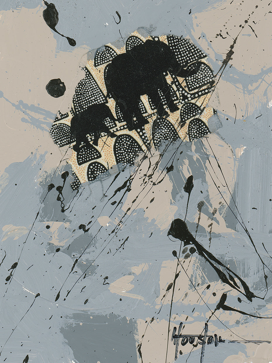 Safari Into Gabon 4 handcrafted art work on canvas or framed canvas prints by Dan Houston