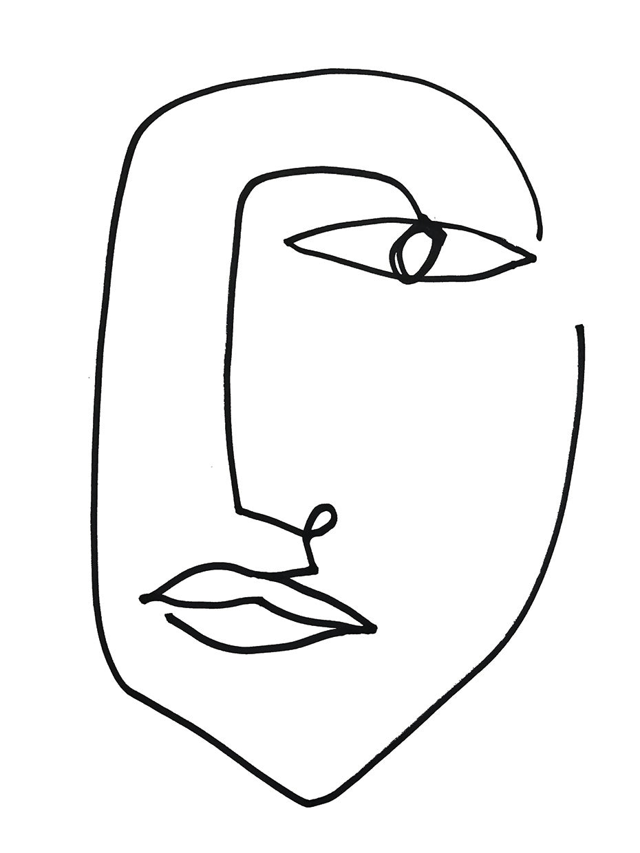 Let's Face It handcrafted art work on canvas or framed canvas prints by Nikki Chu