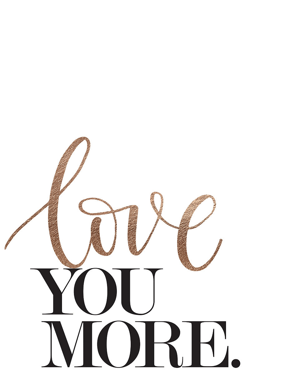 Love You More handcrafted art work on canvas or framed canvas prints by Nikki Chu