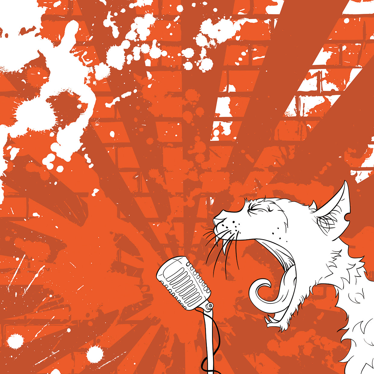 Alley Cat canta el arte de la lona del blues