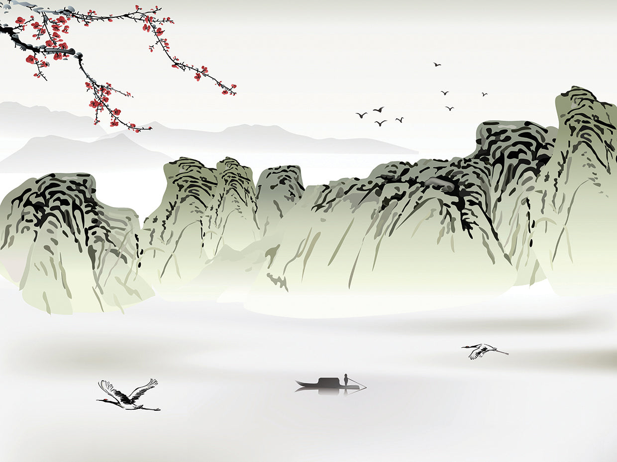 Spring Flight of Cranes