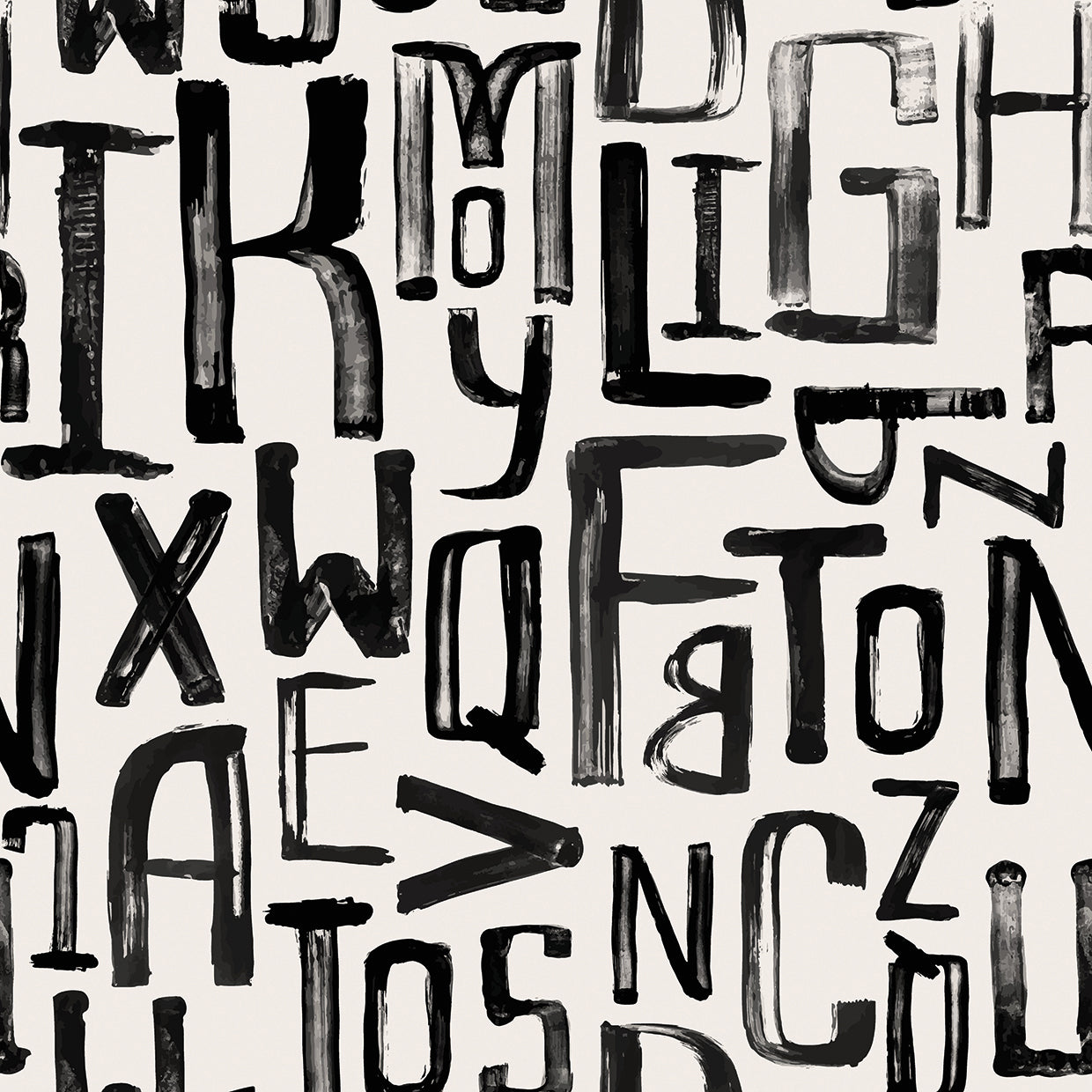 Big Black Marker Letters