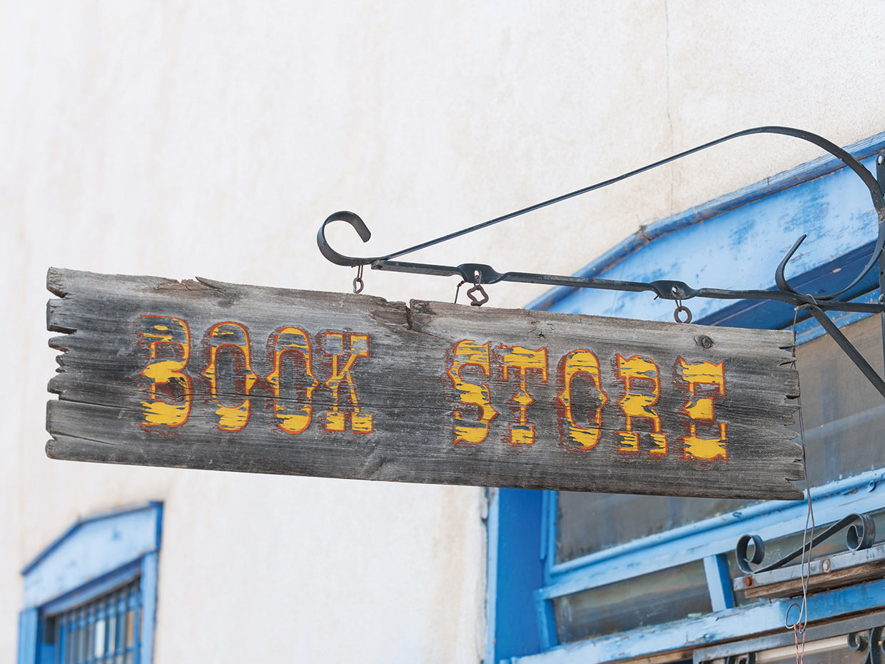 Old West Book Store Sign
