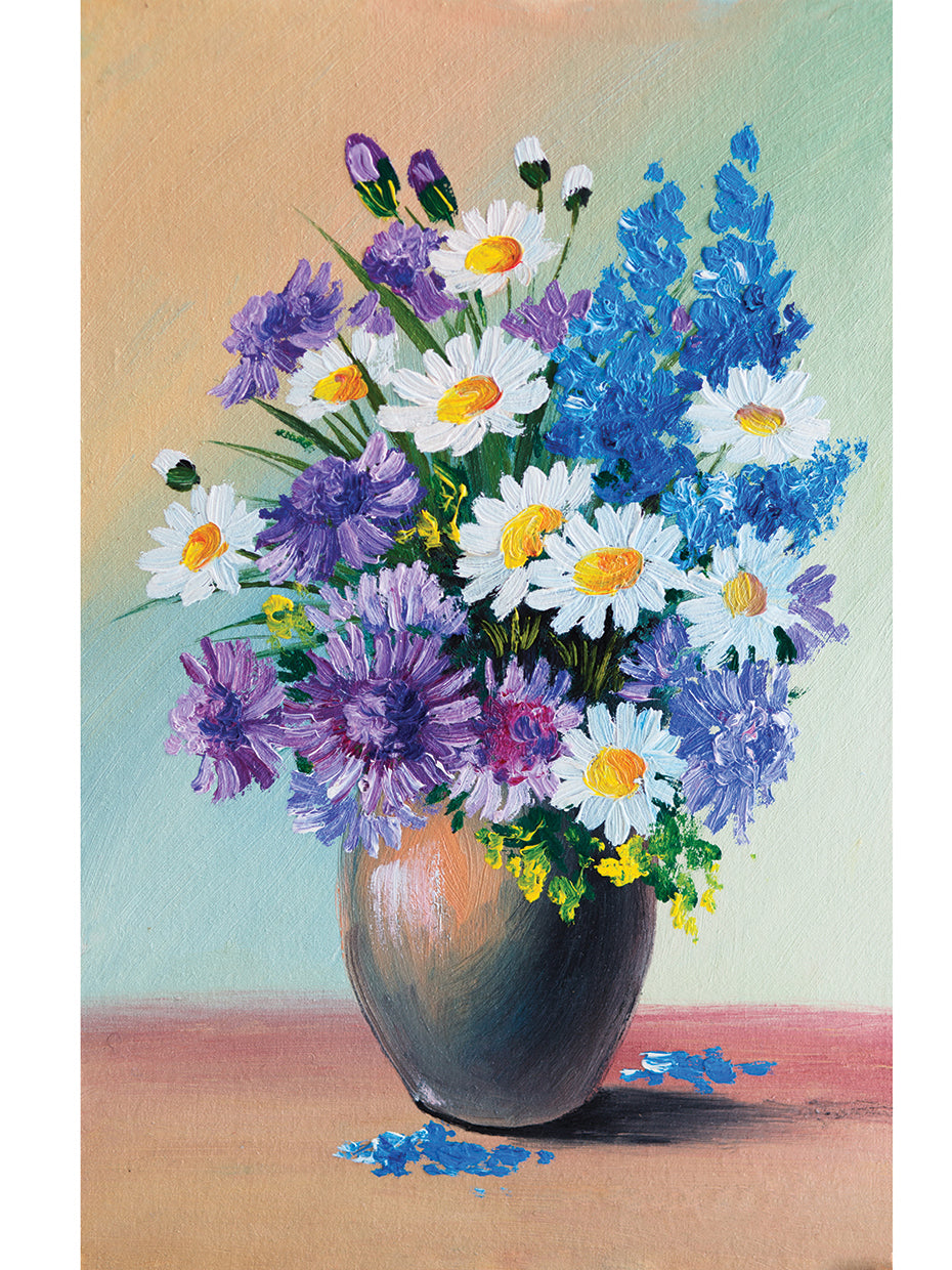 Arte de lienzo de flores favoritas del maestro