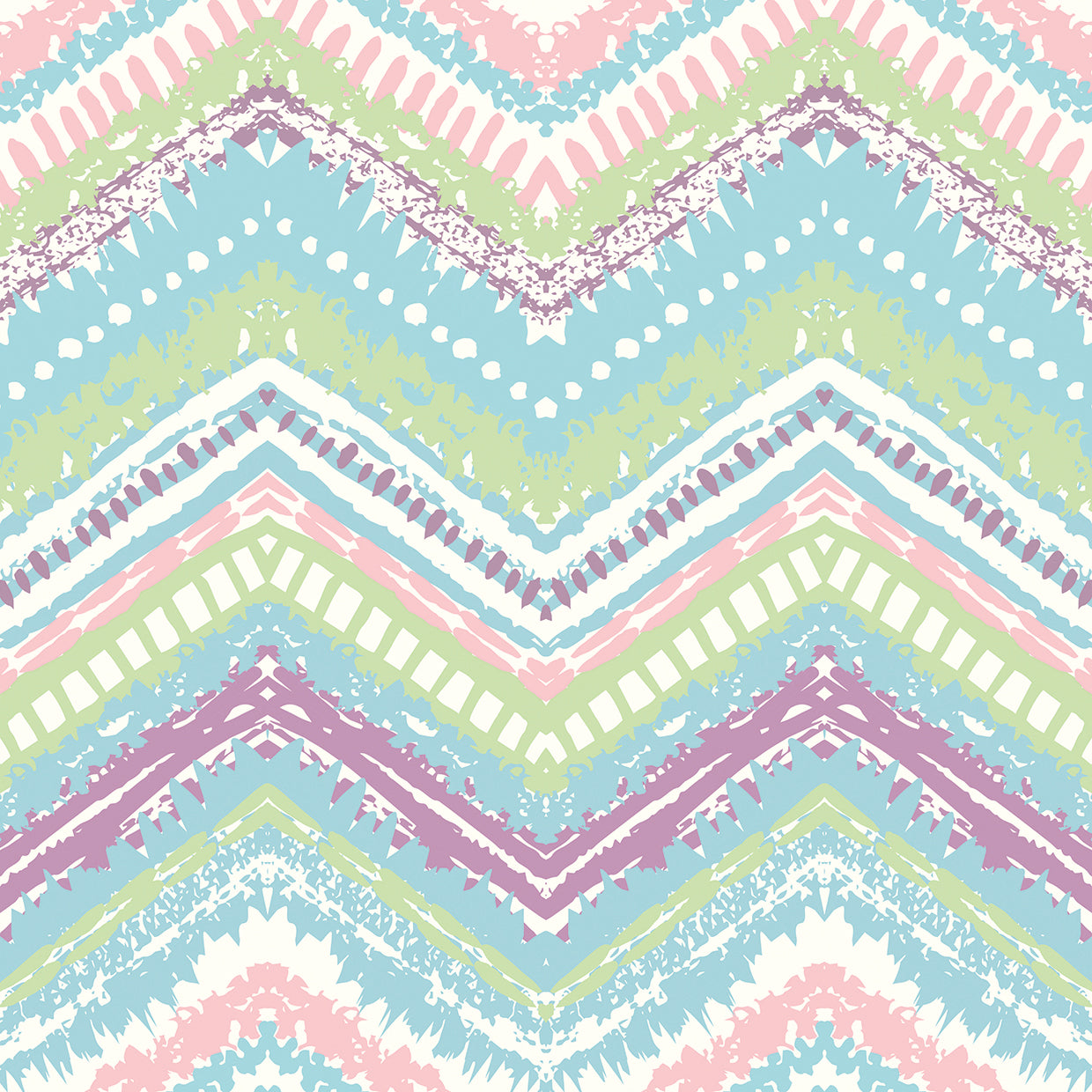 Pale Candies Zig Zag Patrón Lienzo Arte