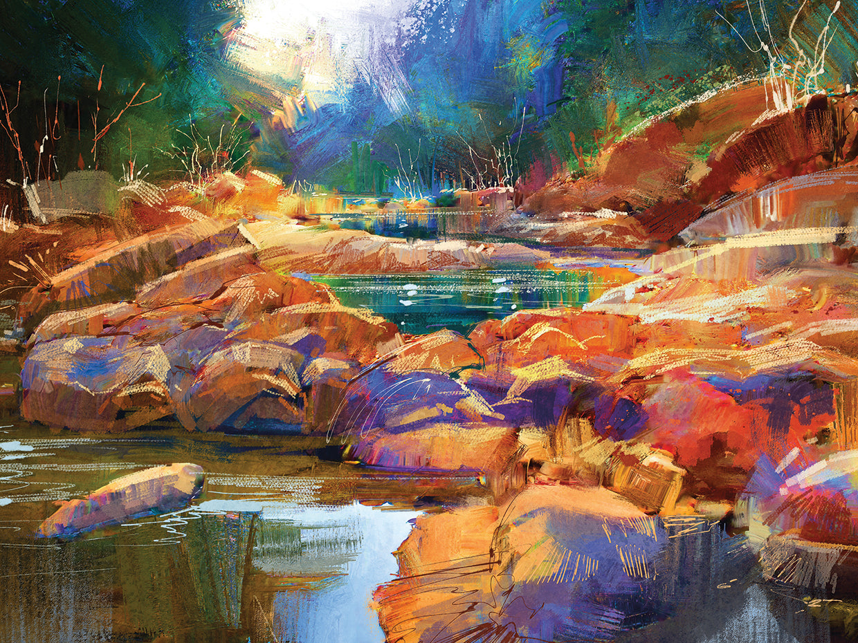 Vibrant Autumn Cool Brook