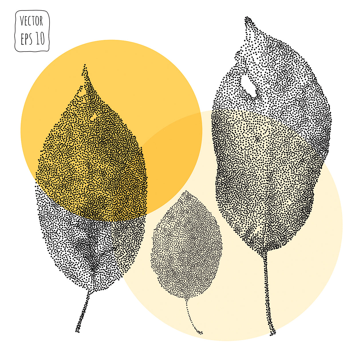 Arte de la lona del patrón de la hoja de los puntos de la tinta