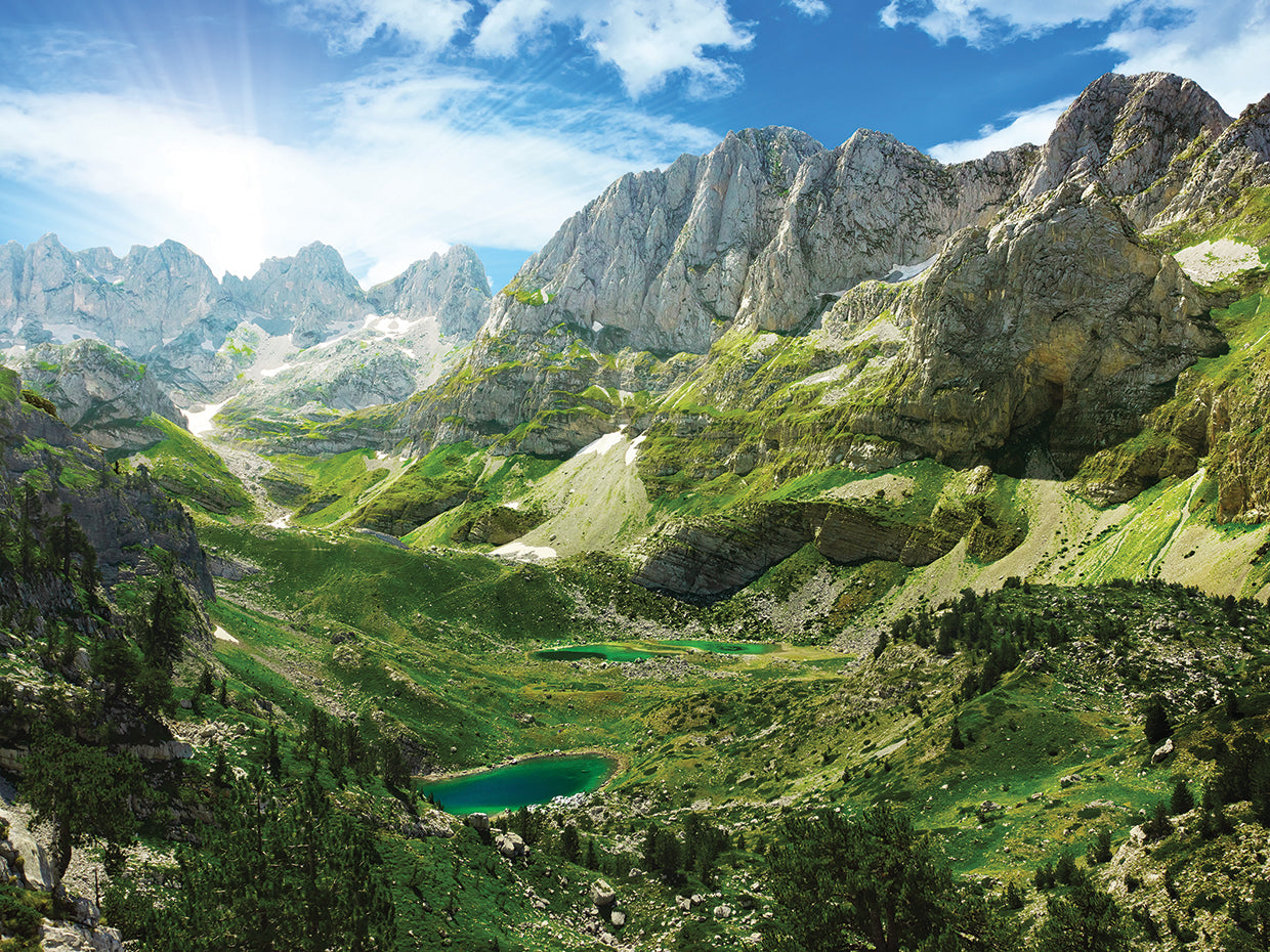 Alpes albaneses Lienzo