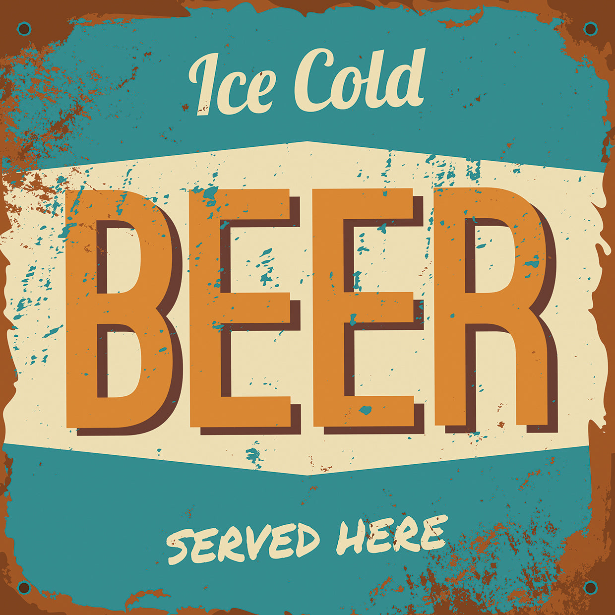 Ice Cold Beer Sign