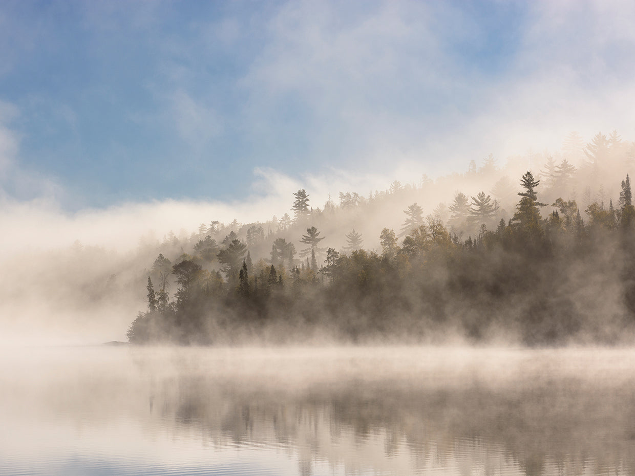 Niebla del lago ontario Lienzo