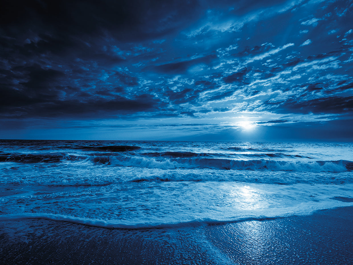 Midnight Blue Silver Moon