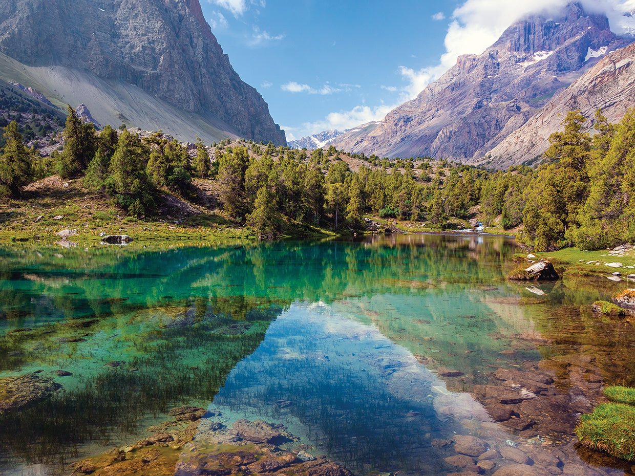 Peak Prism Reflections by DP Gallery is a contemporary fine art landscape photo printed on canvas or framed canvas