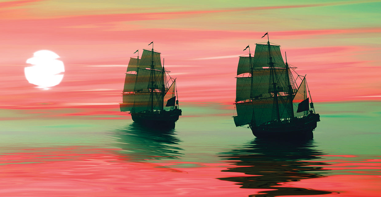 Double Ships Sunset