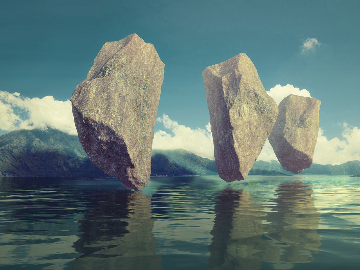 Floating Rock Lake Fantasy