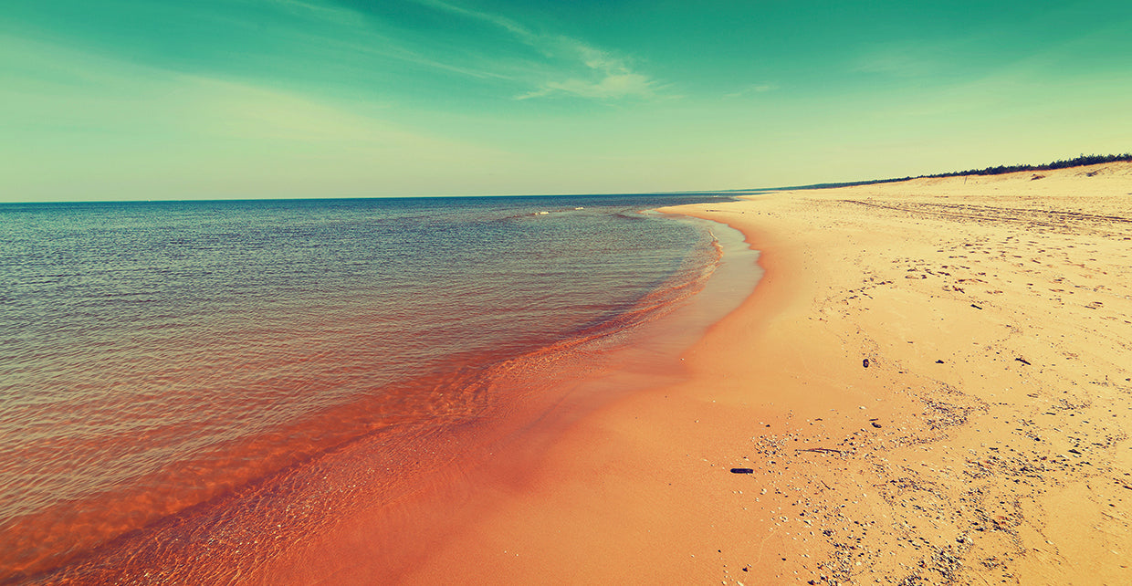 Playa de belleza báltica Lienzo