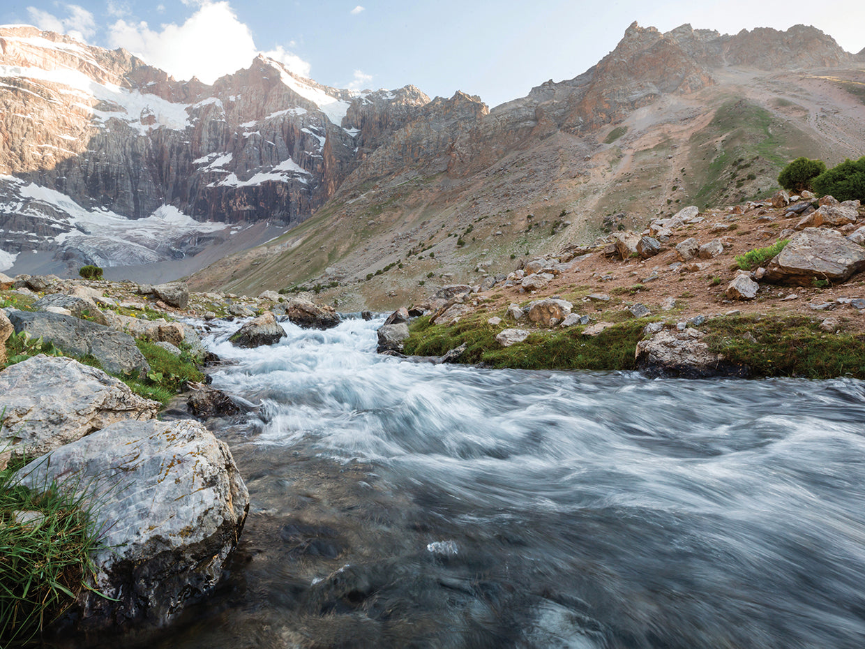 Montañas River Rush Fann Lienzo