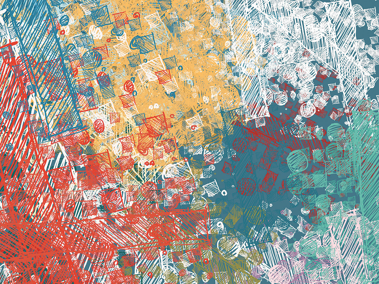 Square Confetti Abstract