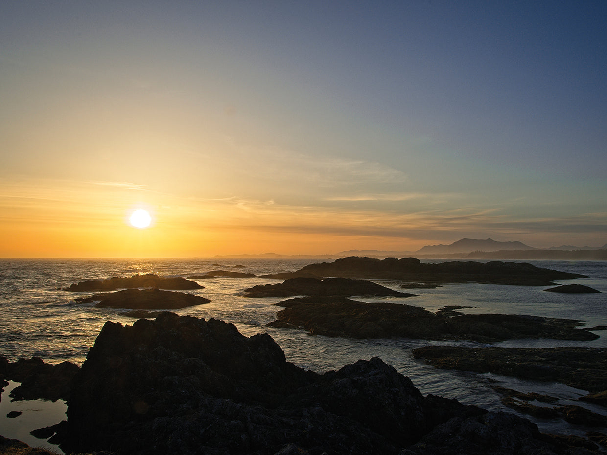 Coastal Waters At Sunset