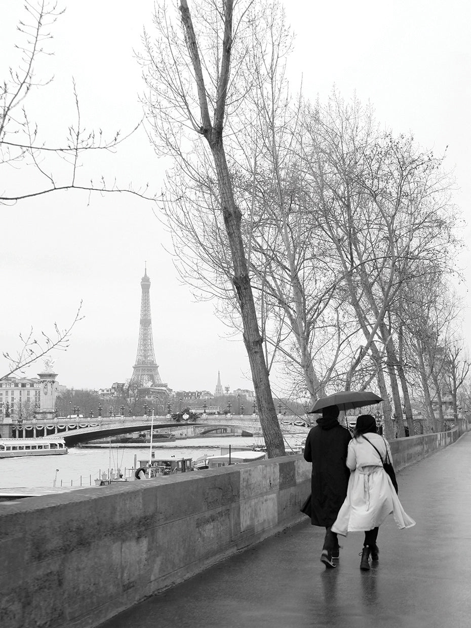 Cuadros en lienzo París bajo la lluvia que amo