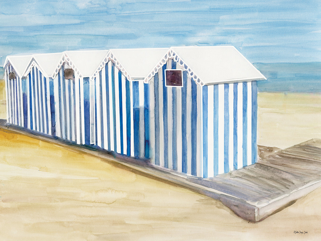 Stripped Beach Huts