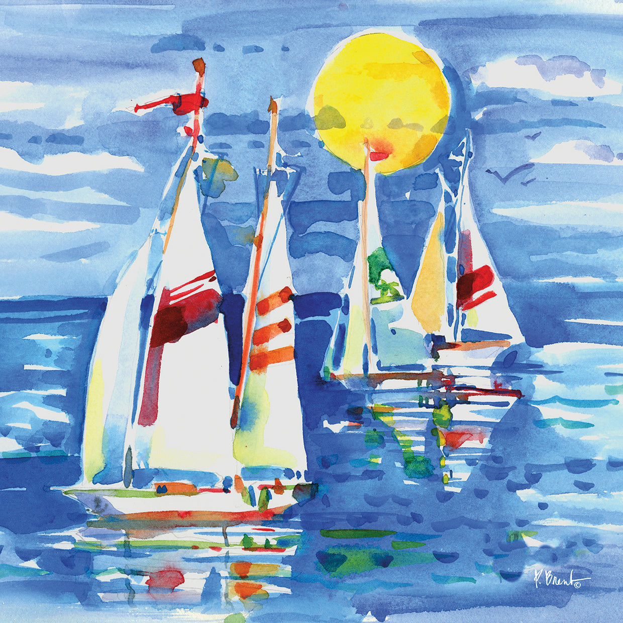 Cape Sailboats III - Square