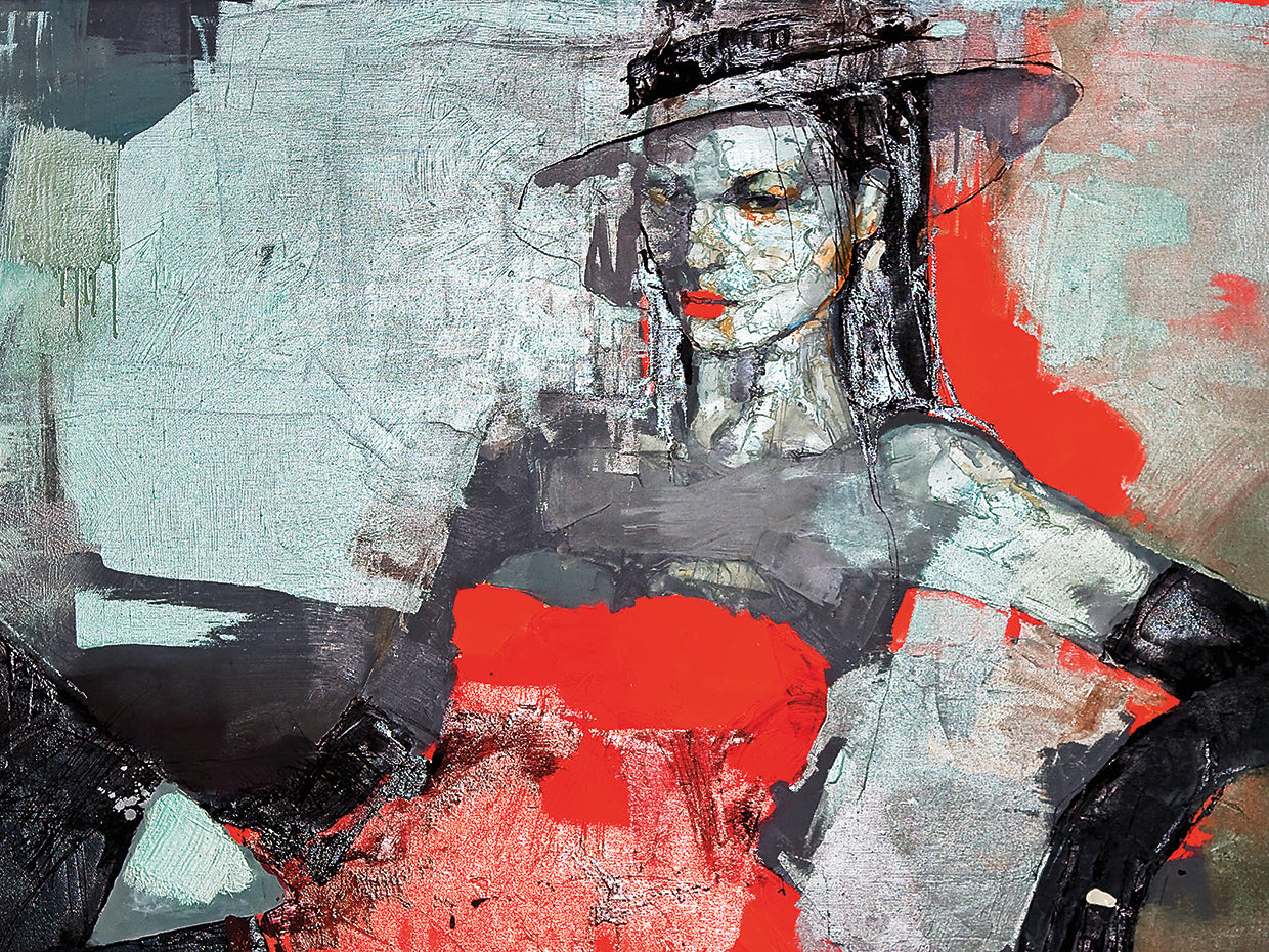 Luxurious Lady in Red