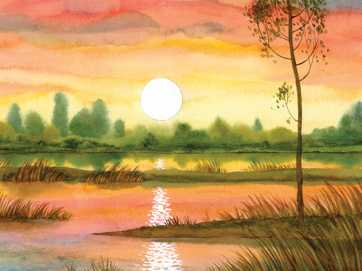 Restful River Sunset