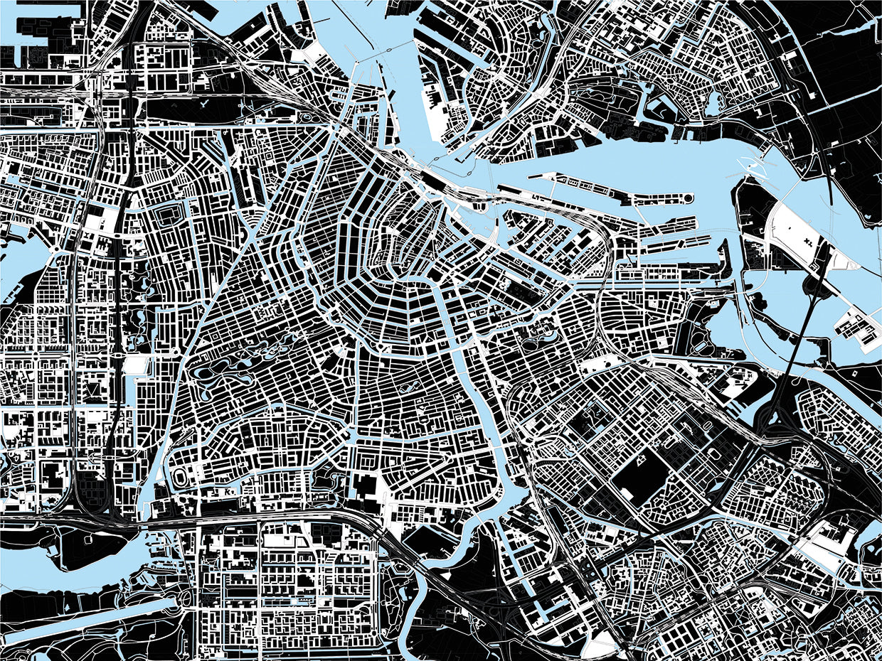 Modern Amsterdam Maps