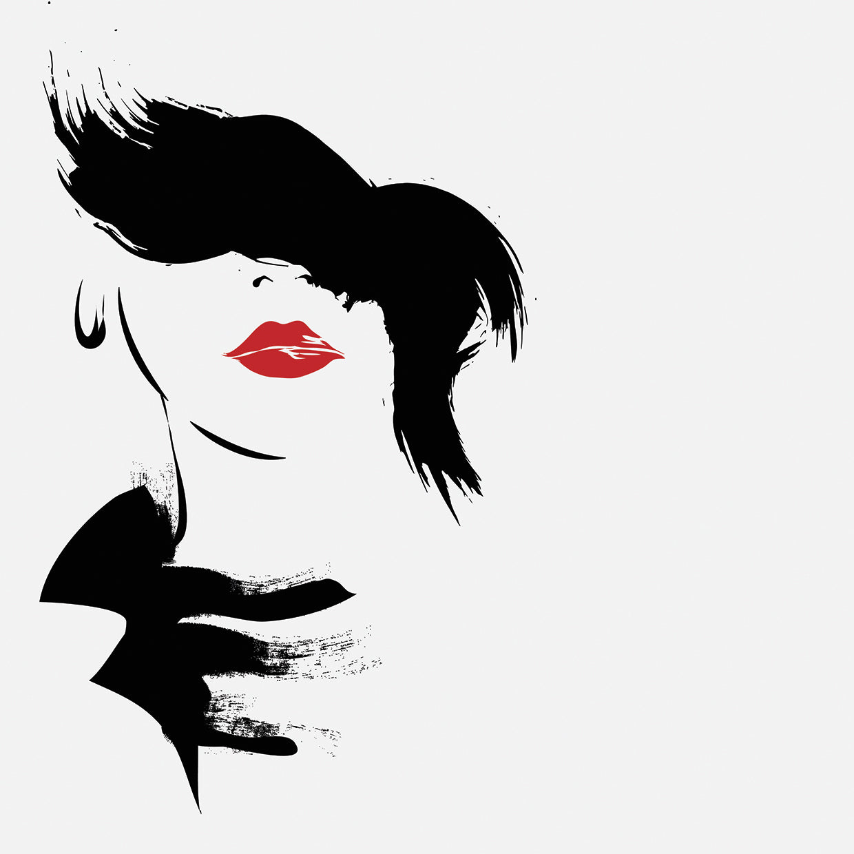 Ruby Lips Fashion Femme Lienzos