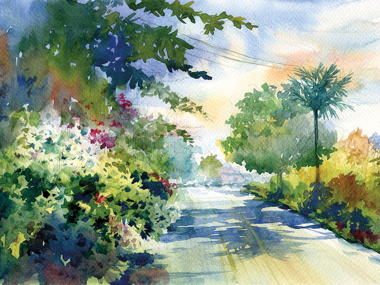 Arte de la lona de Island Paradise Road