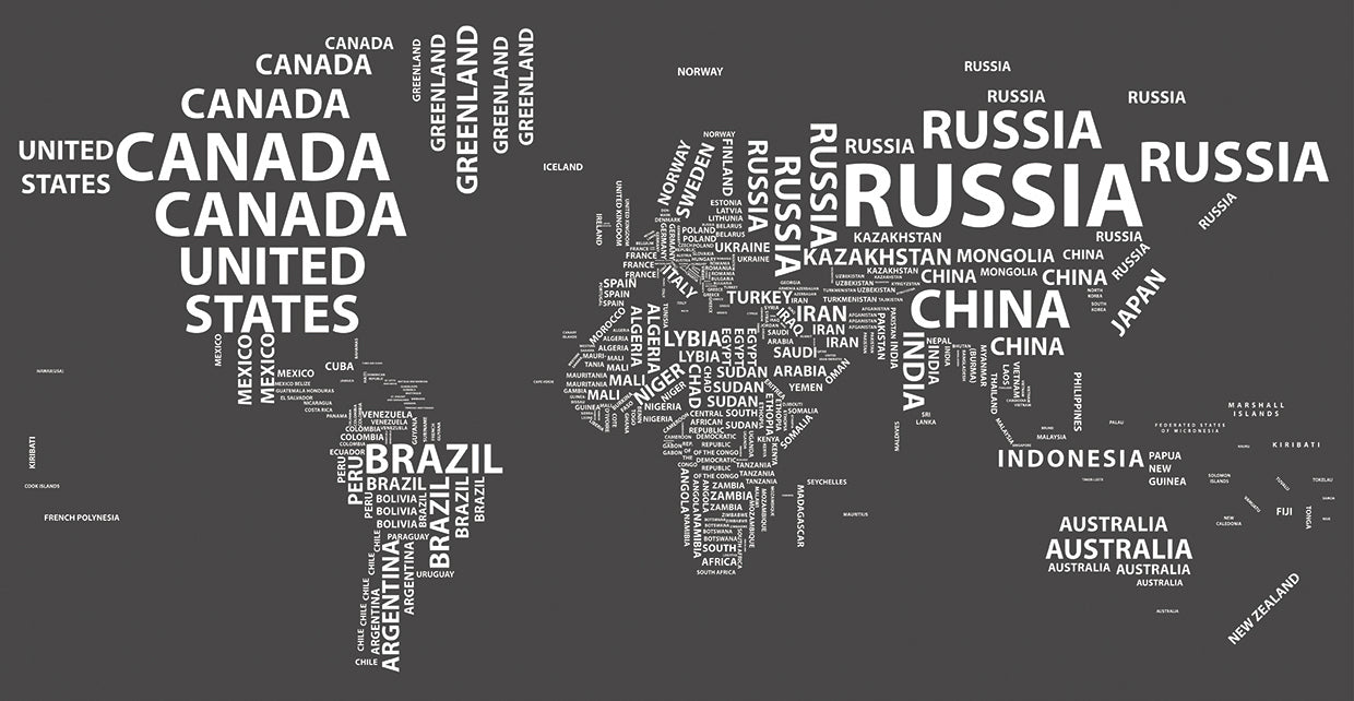 Country Names World Maps