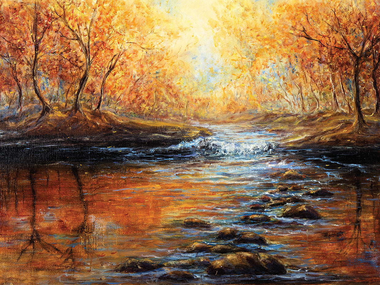 Red Golds Autumn River