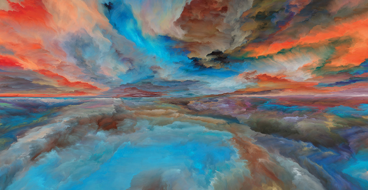 Ver colores en las nubes Lienzo