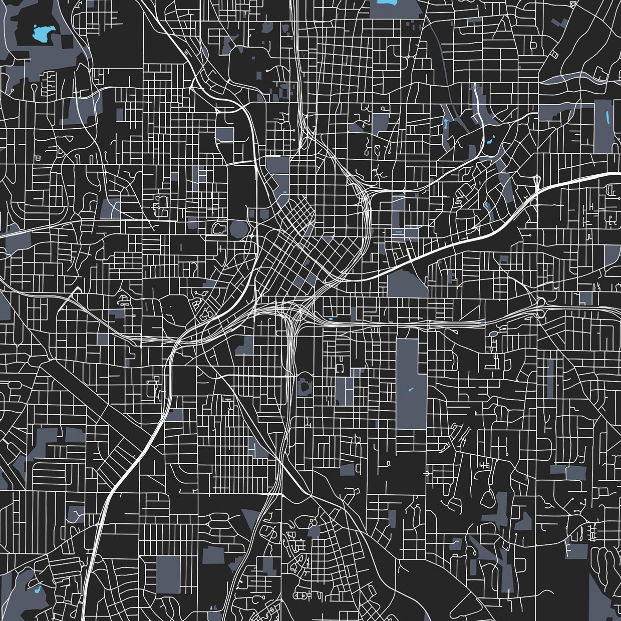 Atlanta Georgia City Map