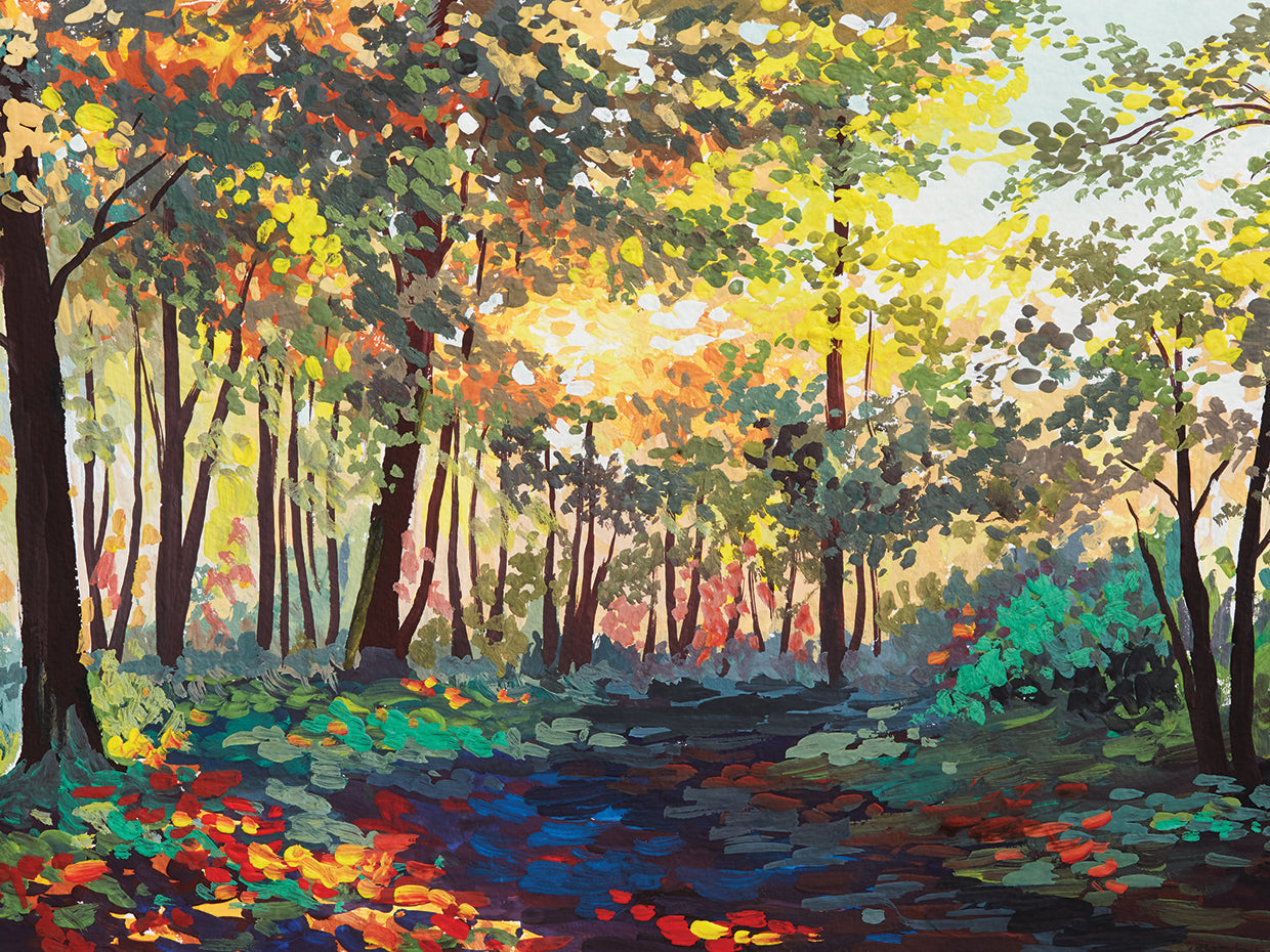 Arte de la lona del bosque de Hope Springs