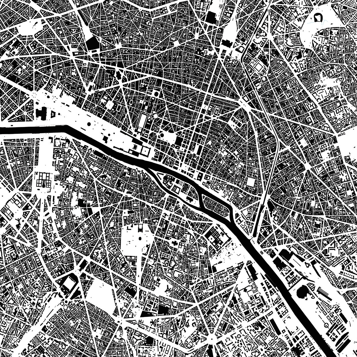Paris France Street Maps