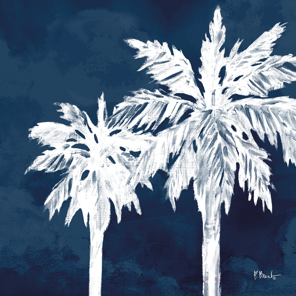 Lienzos Cyano Palms IV