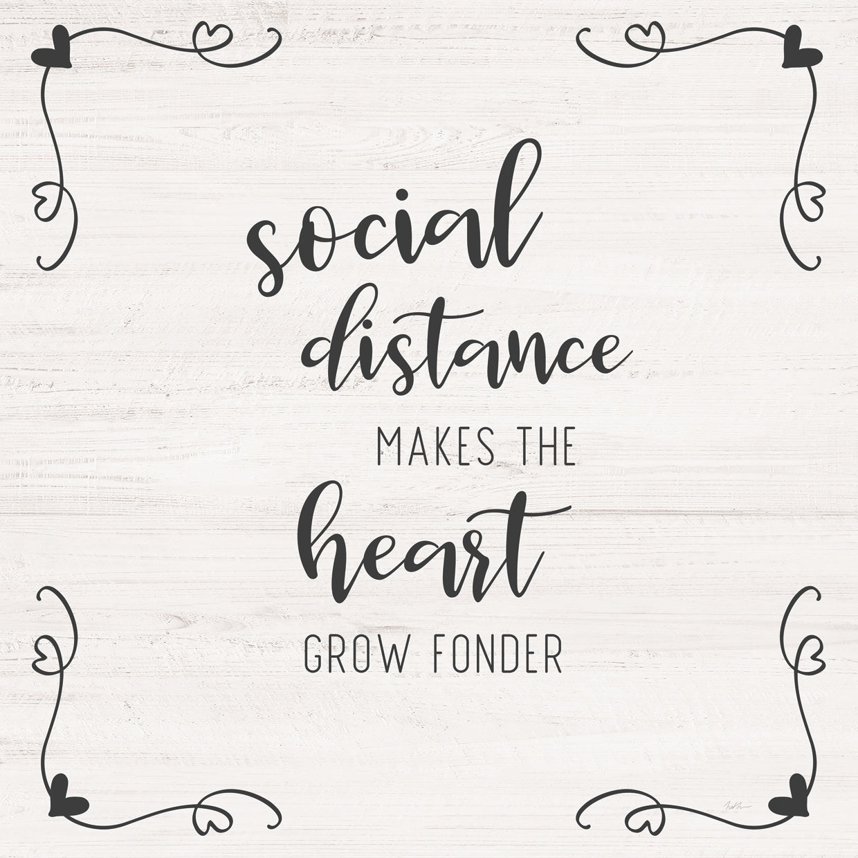 Distancia social Lienzo