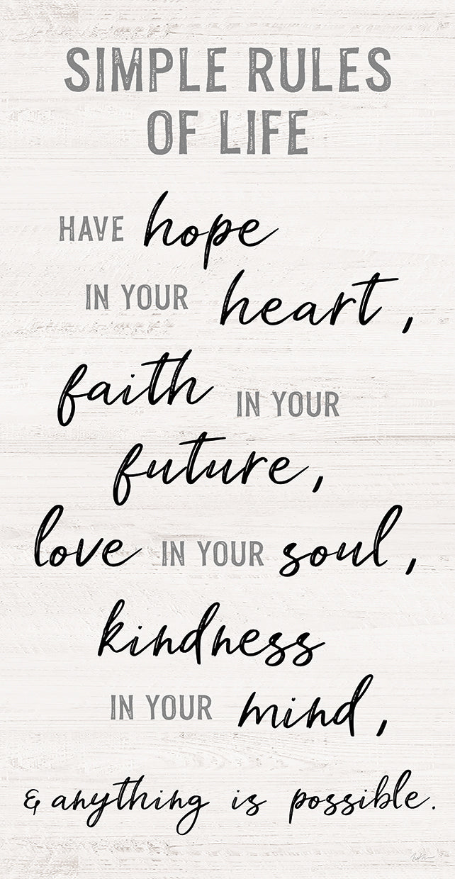 Simple Rules of Life