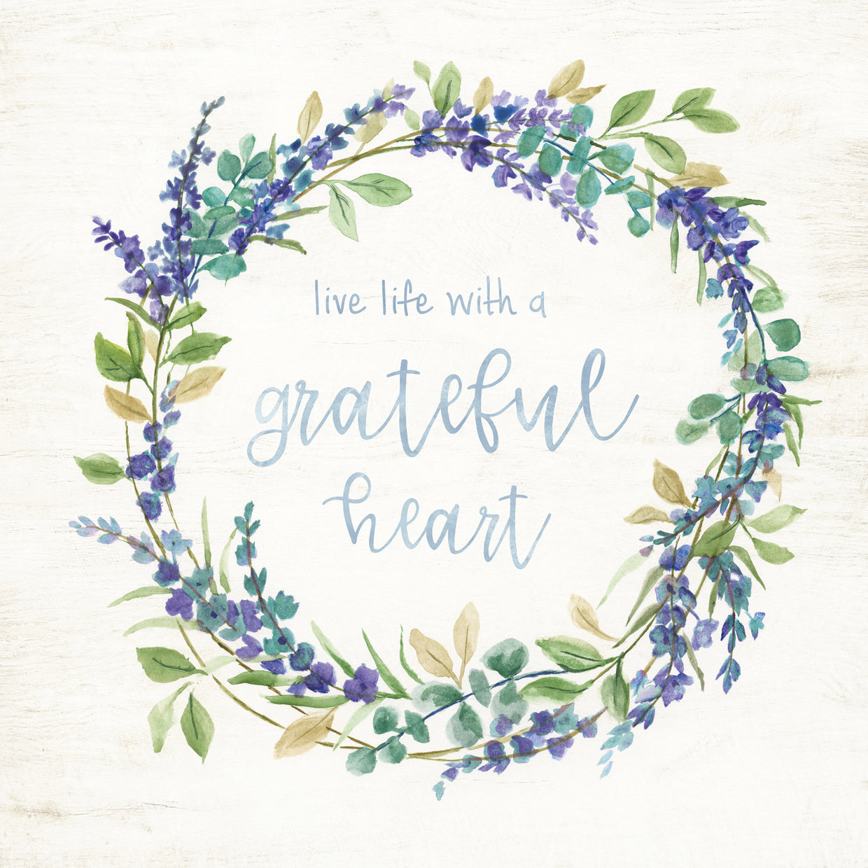 Blue Lavender Wreath