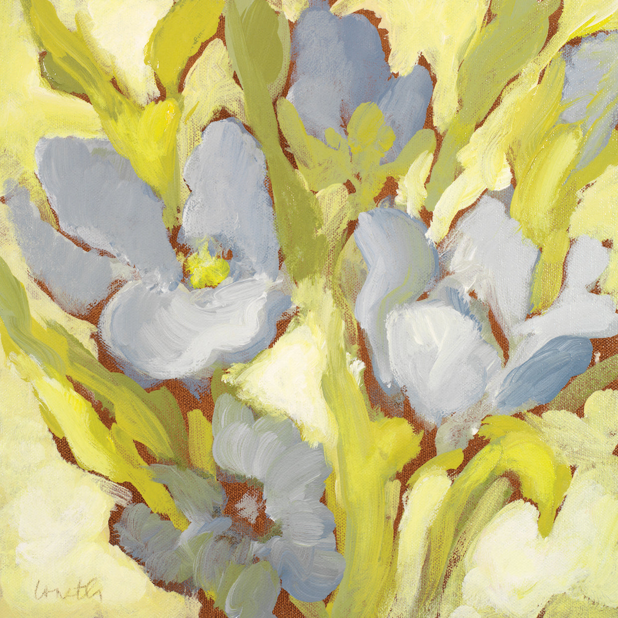 Begonia azul II Lienzo