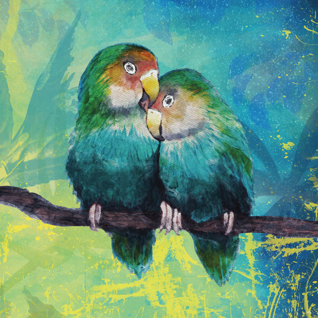 Tropical Birds In Love I