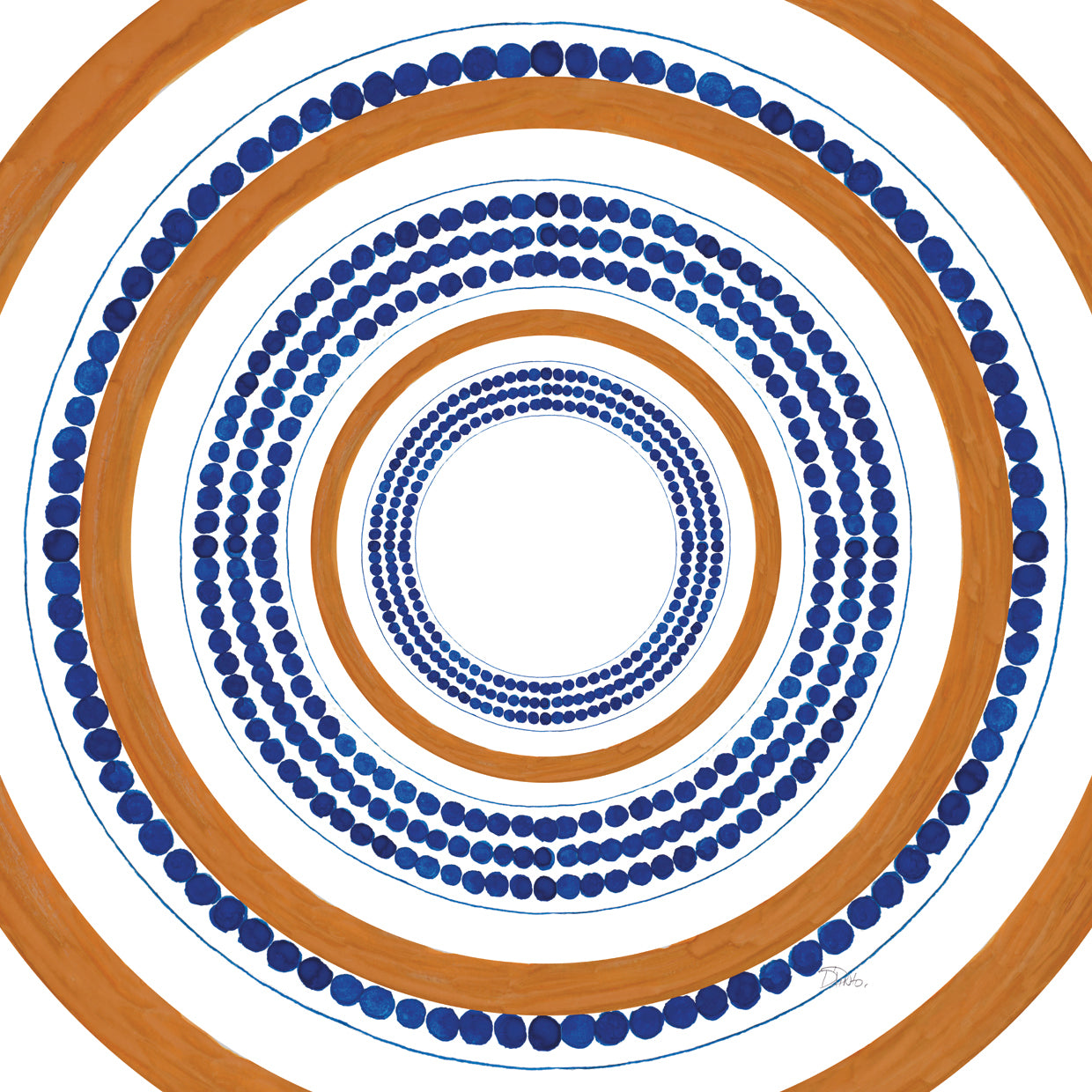 Italian Dotted Circle Tile