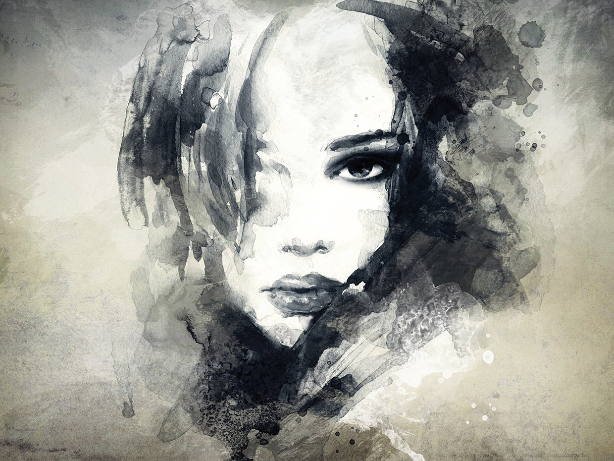 Retrato de Splashy Silvers Lienzo