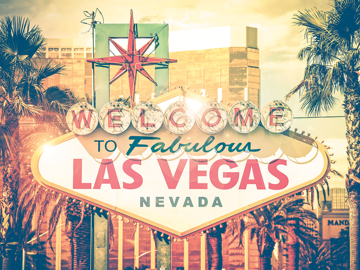 Vintage Faded Las Vegas Sign