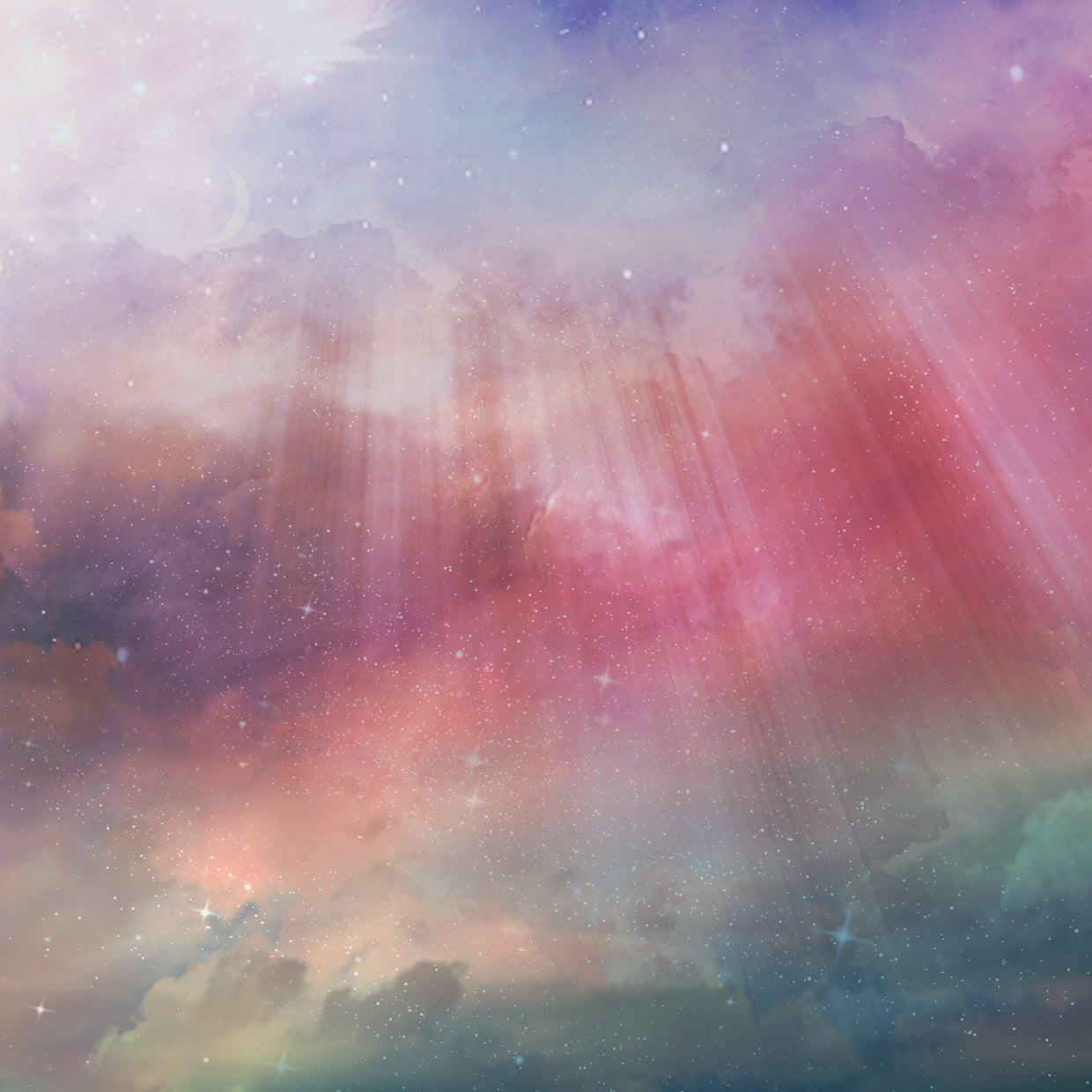Rainbow Stardust Sky