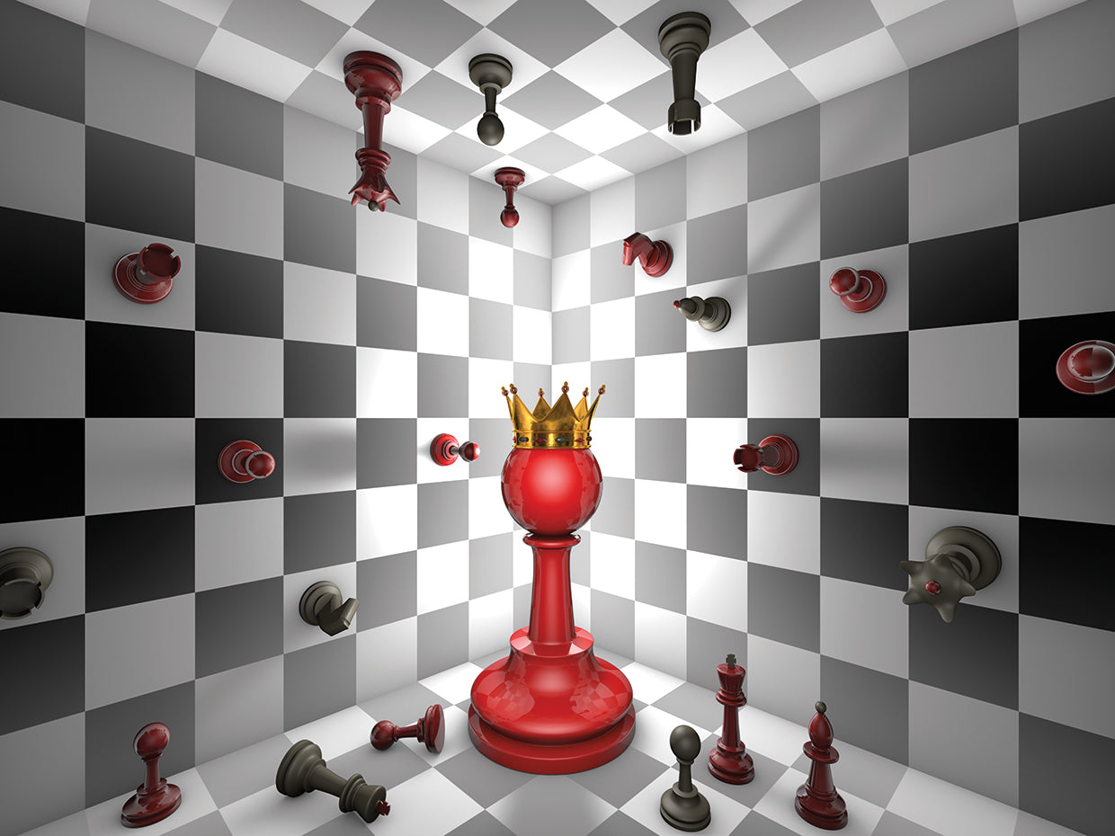 Big Red Chess Pawn